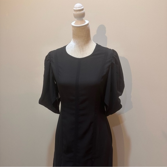 Anthropologie Modern Sheer Midi Dress - Picture 9 of 15